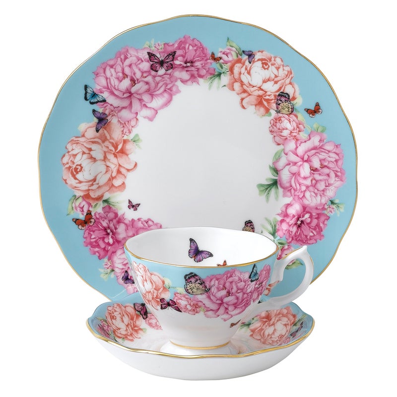 ROYAL ALBERT Miranda Kerr For Royal Albert Joy 3-Piece Set (Teacup, Saucer & Plate 8") - Image 1